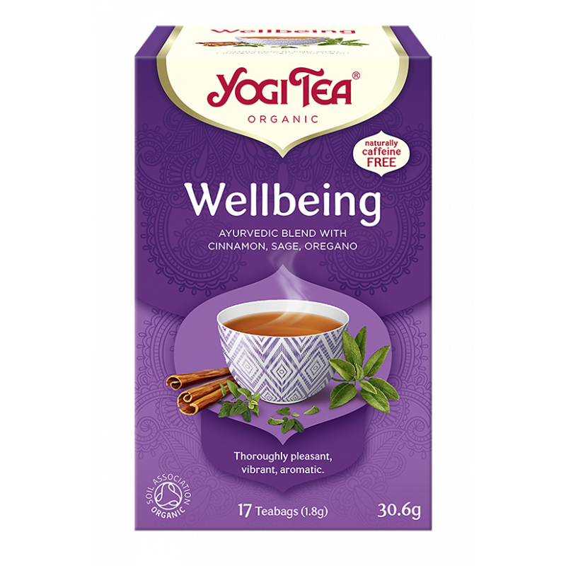 HERBATKA NA DOBRE SAMOPOCZUCIE (WELLBEING) BIO (17 x 1,8 g) 30,6 g - YOGI TEA