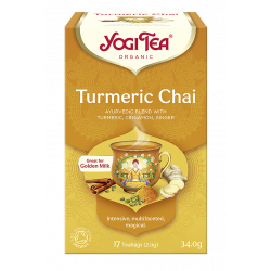 HERBATKA ZŁOTY CHAI Z KURKUMĄ (TURMERIC CHAI) BIO (17 x 2 g) 34 g - YOGI TEA