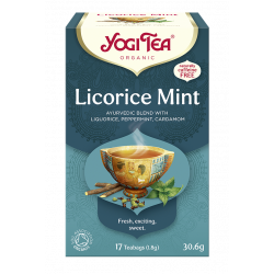 HERBATKA MIĘTA Z LUKRECJĄ (LICORICE MINT) BIO (17 x 1,8 g) 30,6 g - YOGI TEA