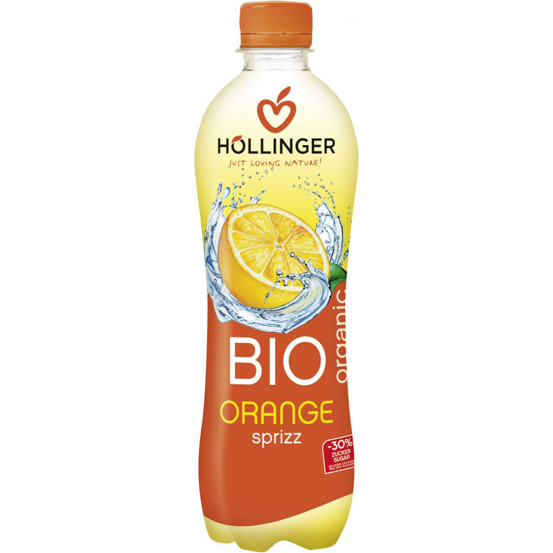 NAPÓJ GAZOWANY POMARAŃCZOWY BIO 500 ml - HOLLINGER