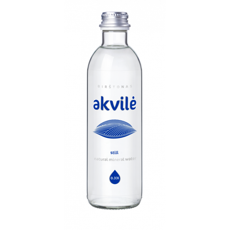 WODA MINERALNA NIEGAZOWANA 330 ml (SZKŁO) - AKVILE