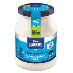 JOGURT NATURALNY TYPU GRECKIEGO KREMOWY BIO 500 g (SŁOIK) - SOBBEKE