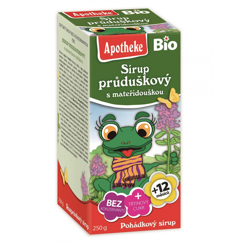 SYROP DLA DZIECI Z TYMIANKU I DZIKIEJ RÓŻY BIO 250 g - APOTHEKE
