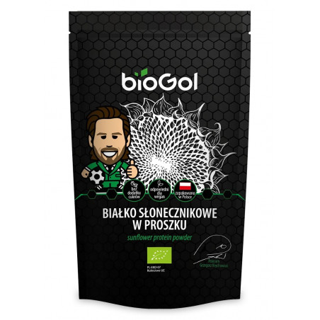 BIAŁKO SŁONECZNIKOWE W PROSZKU BIO 150 g - BIOGOL