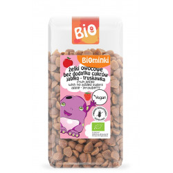 ŻELKI OWOCOWE BEZ DODATKU CUKRÓW BEZGLUTENOWE BIO 400 g - BIOMINKI