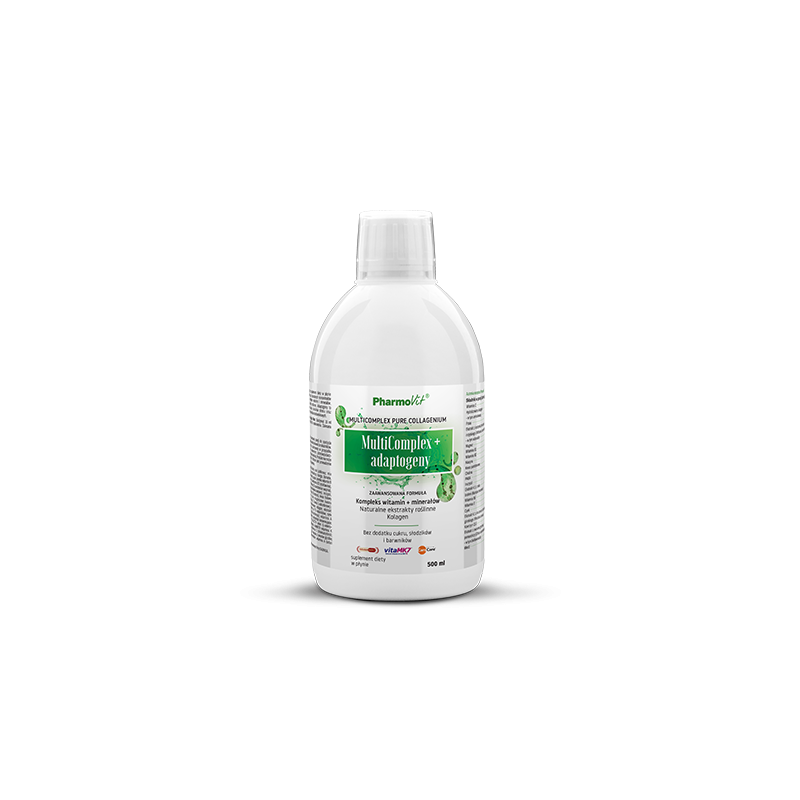 SUPLEMENT DIETY MULTICOMPLEX + ADAPTOGENY W PŁYNIE BEZGLUTENOWY 500 ml - PHARMOVIT
