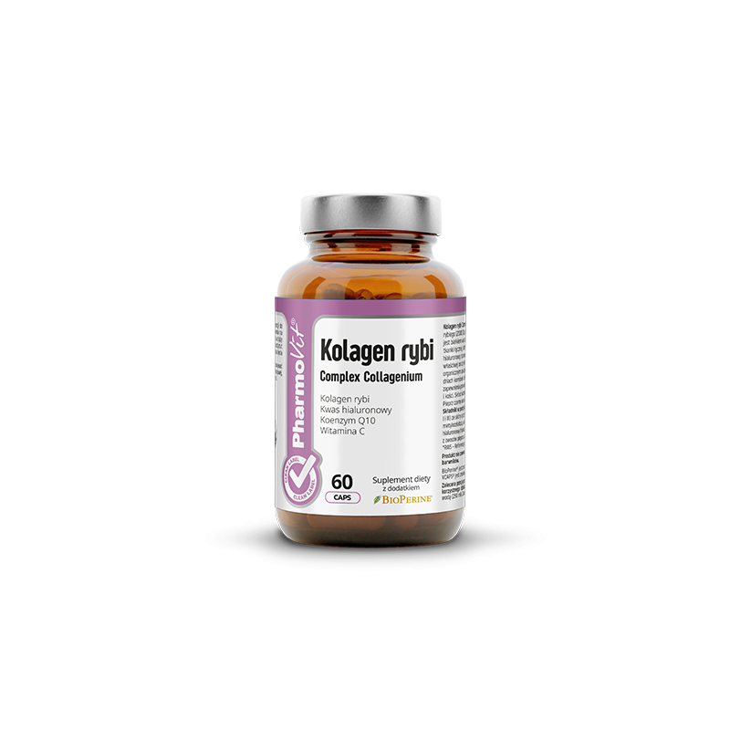 KOLAGEN RYBI COMPLEX BEZGLUTENOWY 60 KAPSUŁEK 38,76 g - PHARMOVIT (CLEAN LABEL)