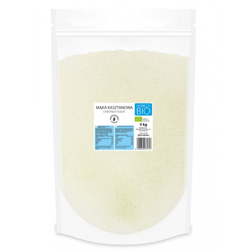 MĄKA KASZTANOWA BEZGLUTENOWA BIO 4 kg - HORECA