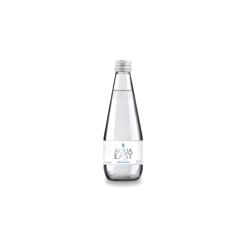 WODA ŹRÓDLANA NIEGAZOWANA NISKOSODOWA 330 ml (SZKŁO) - AQUA EAST