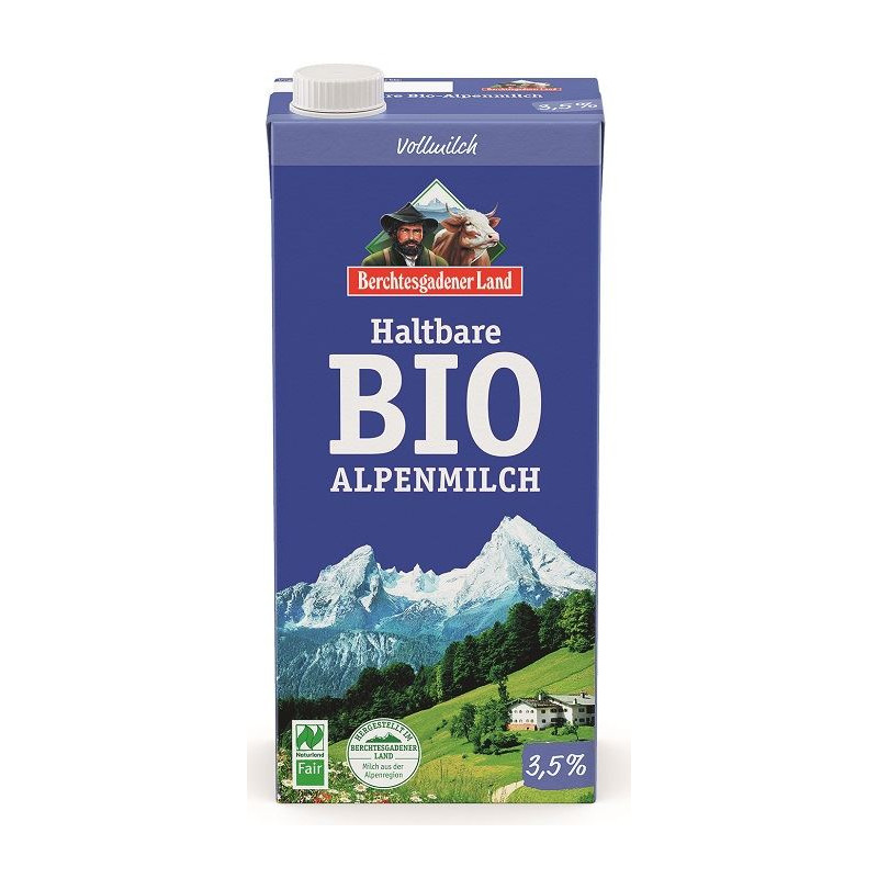 MLEKO UHT (min. 3,5 % TŁUSZCZU) BIO 1 L - BERCHTESGADENER LAND