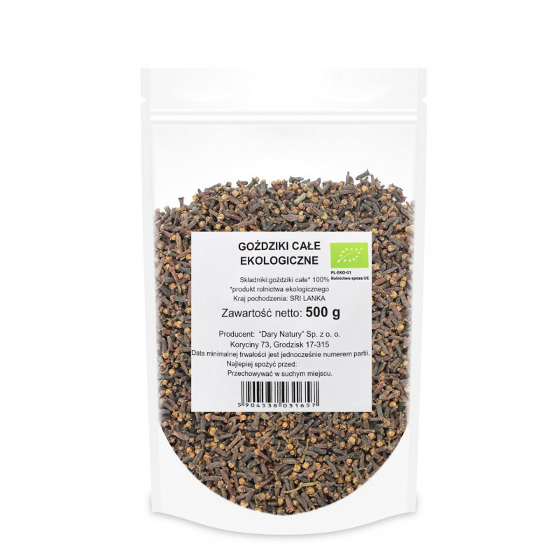 GOŹDZIKI CAŁE BIO 500 g - HORECA (DARY NATURY)