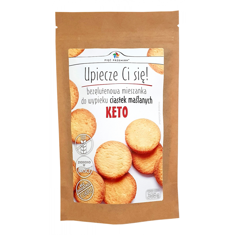 MIESZANKA DO WYPIEKU CIASTEK MAŚLANYCH BEZGLUTENOWA (KETO) 365 g - PIĘĆ PRZEMIAN