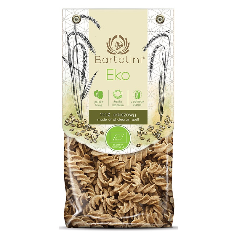 MAKARON (ORKISZOWY RAZOWY) ŚWIDERKI BIO 250 g - BARTOLINI