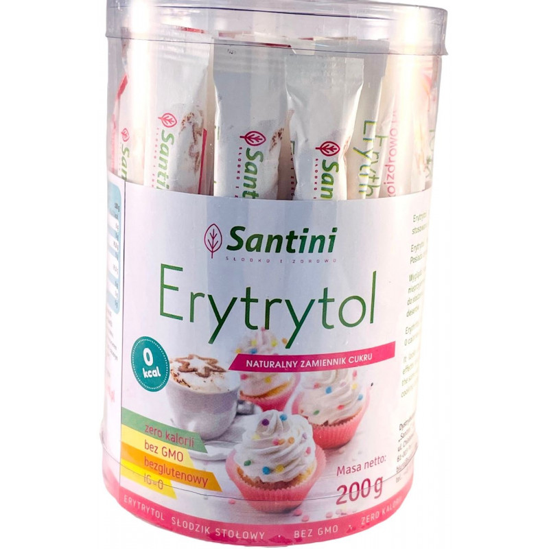 ERYTRYTOL W SASZETKACH (40 x 5 g) 200 g - SANTINI