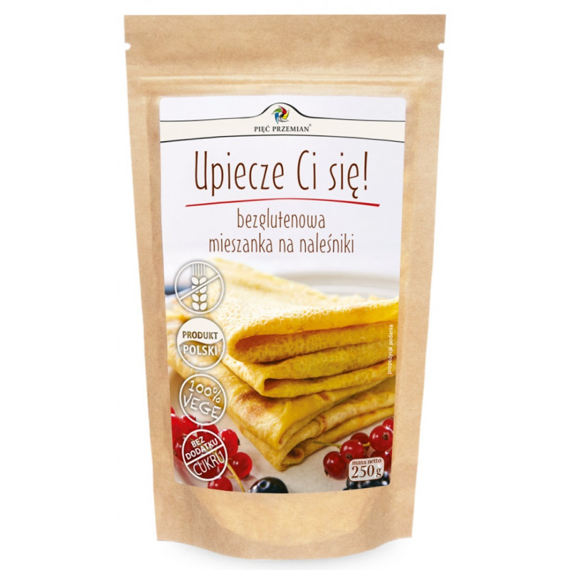 MIESZANKA NA NALEŚNIKI BEZGLUTENOWE 250 g - PIĘĆ PRZEMIAN
