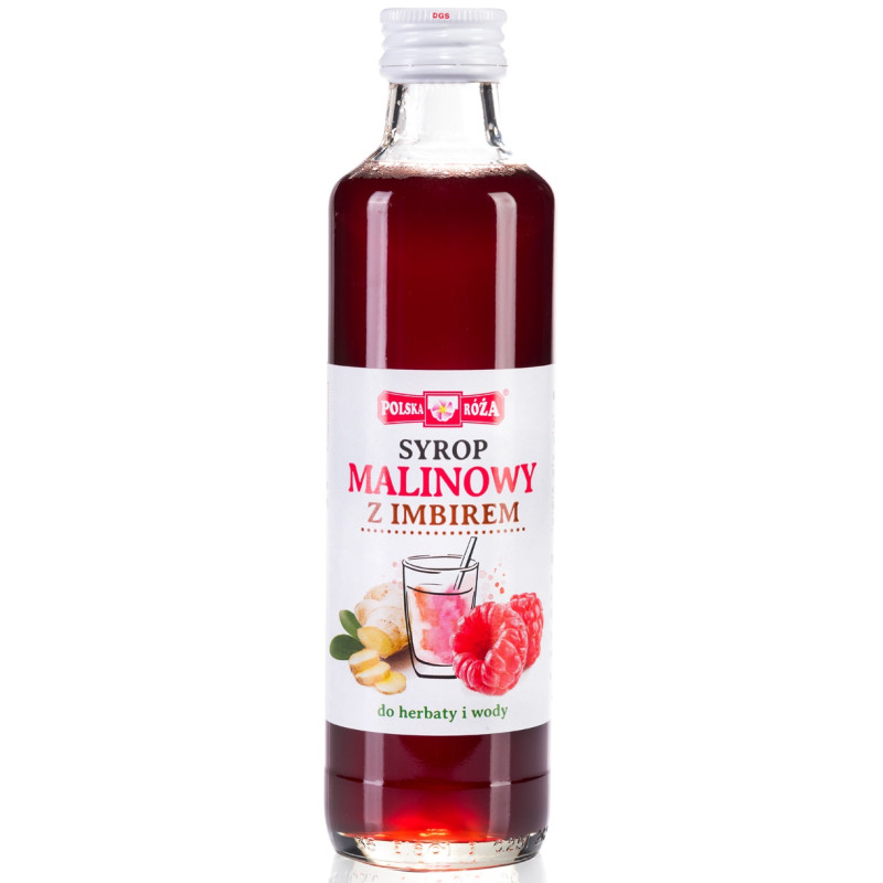 SYROP MALINOWY Z IMBIREM 250 ml - POLSKA RÓŻA