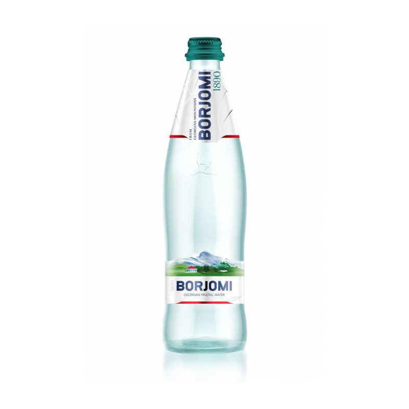 WODA MINERALNA GAZOWANA 500 ml (SZKŁO) - BORJOMI