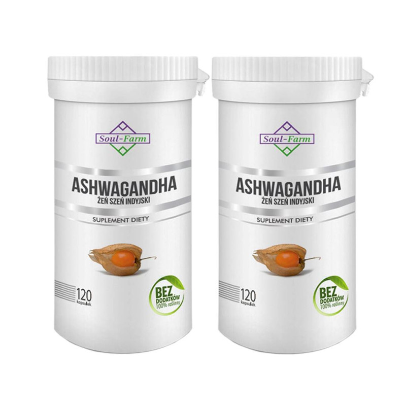 ASHWAGANDHA EKSTRAKT 60 KAPSUŁEK (500 mg) - SOUL FARM