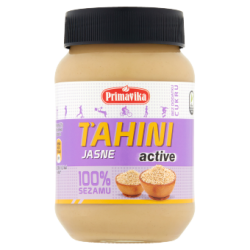 TAHINI JASNE ACTIVE (PASTA SEZAMOWA) BEZGLUTENOWE 460 g - PRIMAVIKA