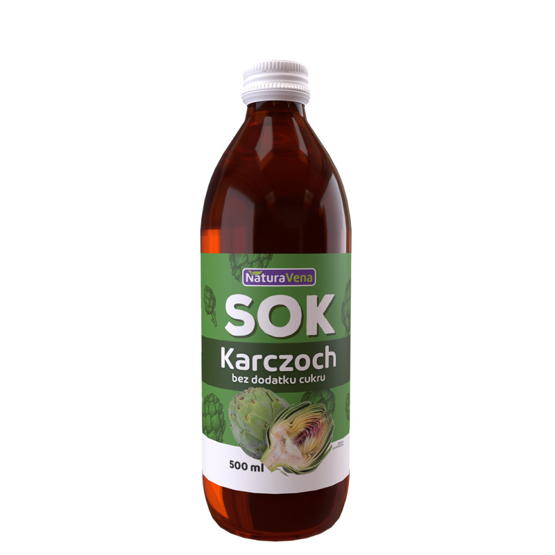 SOK Z KARCZOCHA 100 %  500 ml - NATURAVENA