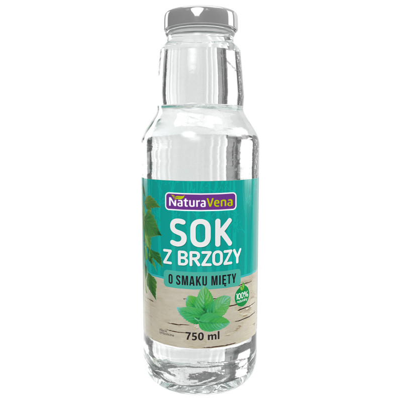 SOK Z BRZOZY O SMAKU MIĘTY 750 ml - NATURAVENA