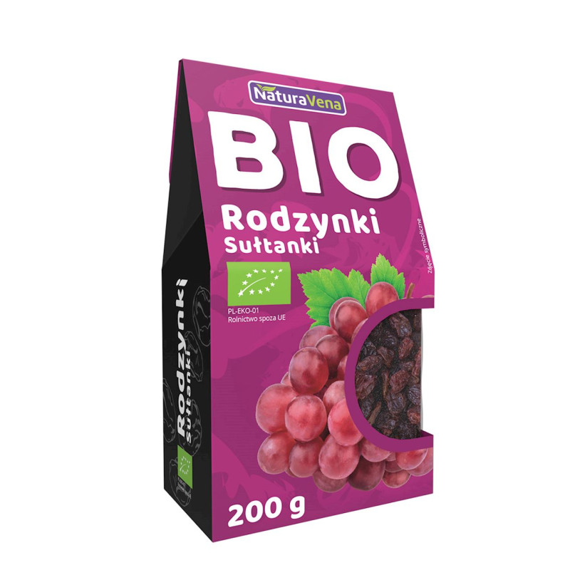 RODZYNKI SUŁTANKI BIO 200 g - NATURAVENA