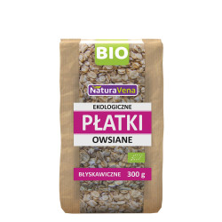 PŁATKI OWSIANE BŁYSKAWICZNE BIO 300 g - NATURAVENA