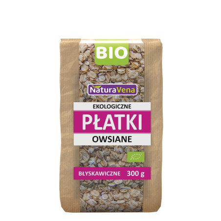 PŁATKI OWSIANE BŁYSKAWICZNE BIO 300 g - NATURAVENA