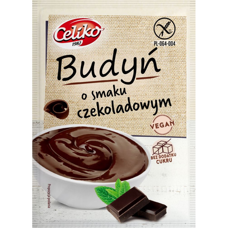 BUDYŃ O SMAKU CZEKOLADOWYM BEZGLUTENOWY 40 g - CELIKO