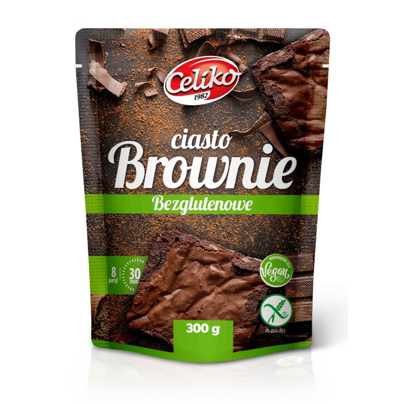 CIASTO BROWNIE B/G 300 g - CELIKO