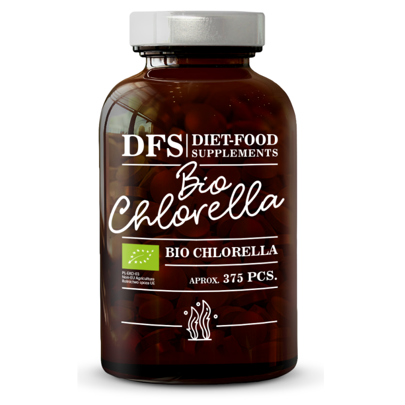 CHLORELLA BIO 375 TABLETEK 150 g (400 mg) - DIET-FOOD