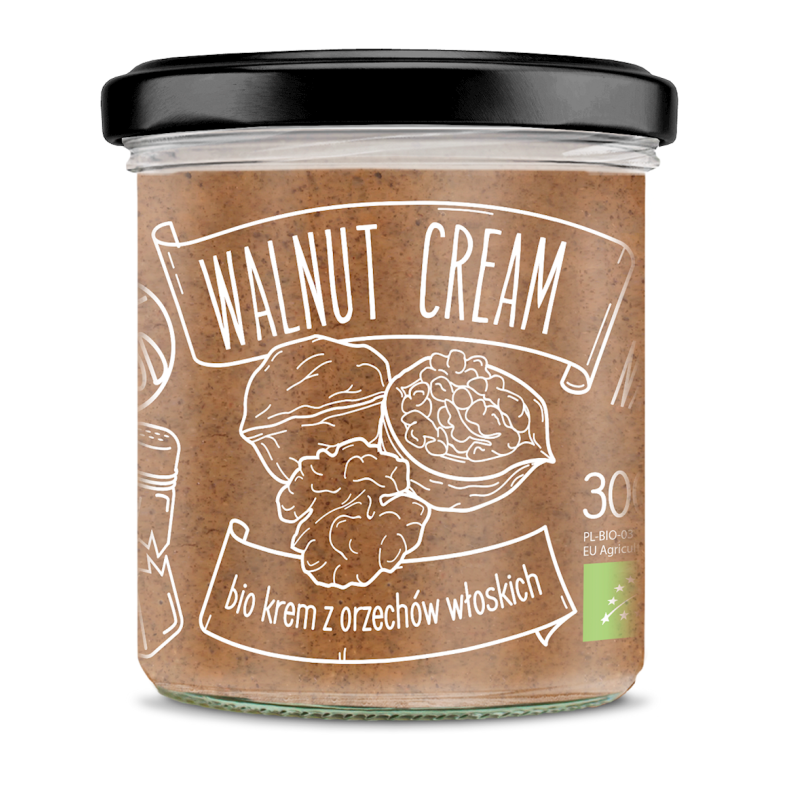 KREM Z PRAŻONYCH ORZECHÓW WŁOSKICH BIO 300 g - DIET-FOOD