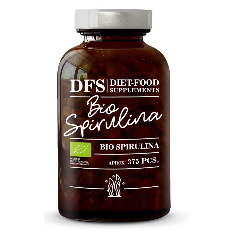 SPIRULINA BIO 375 TABLETEK 150 g (400 mg) - DIET-FOOD