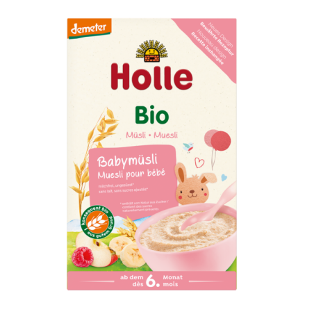 KASZKA ZBOŻOWO - OWOCOWA BEZ DODATKU CUKRÓW PO 6 MIESIĄCU DEMETER BIO 250 g - HOLLE