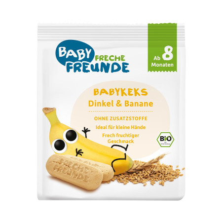 BISZKOPTY ORKISZOWE BANANOWE PO 8 MIESIĄCU BIO 100 g - FRECHE FREUNDE