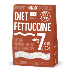 MAKARON (KONJAC) FETTUCCINE BEZGLUTENOWY BIO 385 g (300 g) - DIET-FOOD