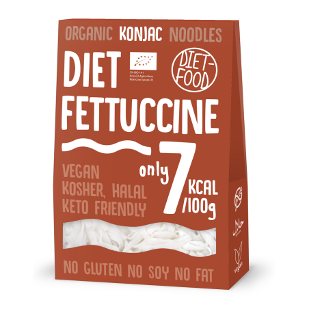 MAKARON (KONJAC TYPU FETTUCCINE) BEZGLUTENOWY BIO 385 g - DIET-FOOD