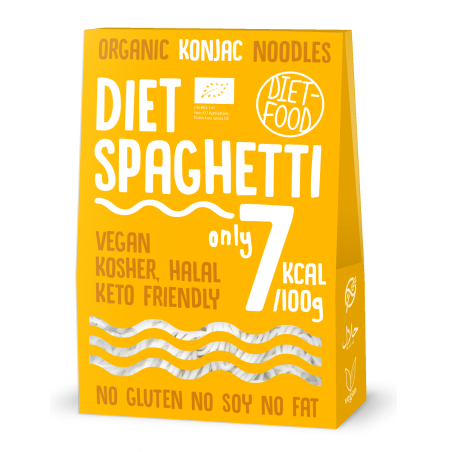 MAKARON (KONJAC TYPU SPAGHETTI) BEZGLUTENOWY BIO 385 g - DIET-FOOD