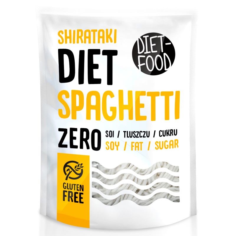 MAKARON (KONJAC TYPU SPAGHETTI) BEZGLUTENOWY 370 g - DIET-FOOD