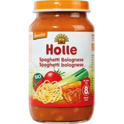 SPAGHETTI BOLOGNESE BEZ DODATKU CUKRÓW OD 8 MIESIĄCA DEMETER BIO 220 g (SŁOIK) - HOLLE