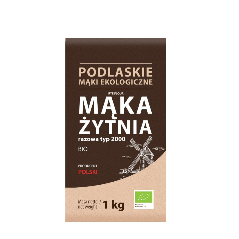 MĄKA ŻYTNIA RAZOWA TY 2000 BIO 1 kg - BIO LIFE