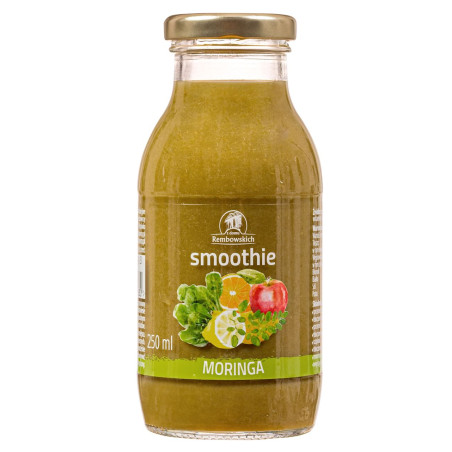 SMOOTHIE JABŁKO - BANAN - POMARAŃCZA - SZPINAK - MORINGA 250 ml - REMBOWSCY