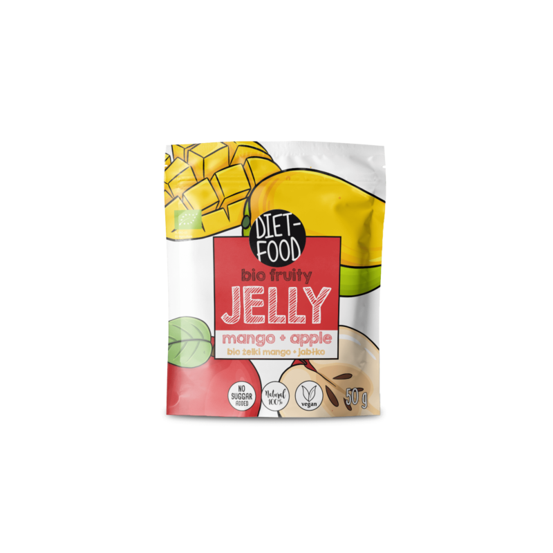 ŻELKI OWOCOWE MANGO - JABŁKO BIO 50 g - DIET-FOOD