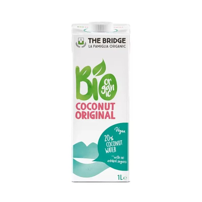 NAPÓJ KOKOSOWY ORIGINAL BEZ DODATKU CUKRÓW BEZGLUTENOWY BIO 1 L - THE BRIDGE