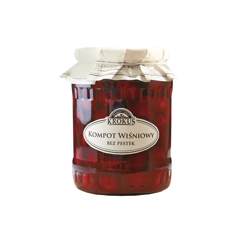 KOMPOT WIŚNIOWY 700 g (320 g) - KROKUS