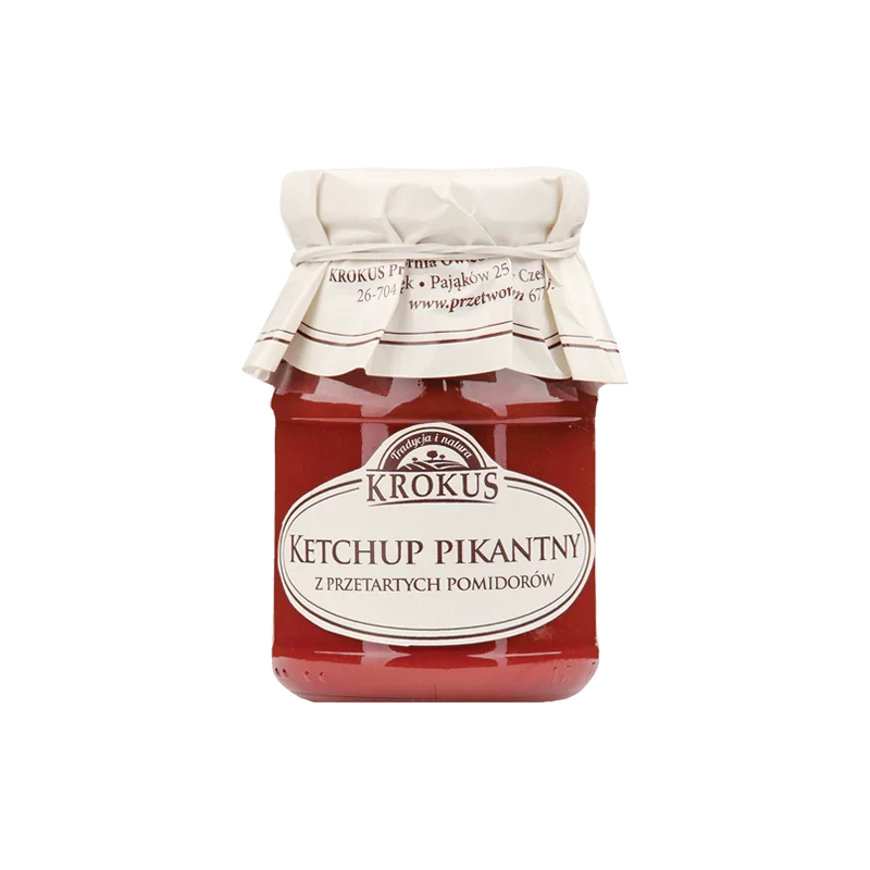 KETCHUP PIKANTNY BEZGLUTENOWY 180 g - KROKUS
