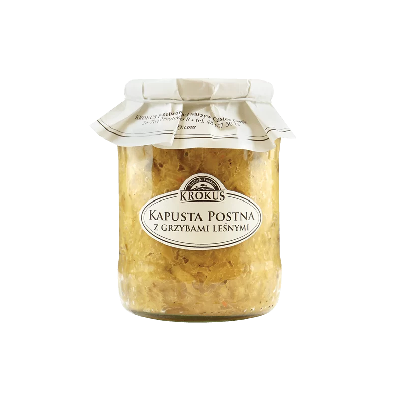 KAPUSTA POSTNA Z GRZYBAMI LEŚNYMI 670 g - KROKUS