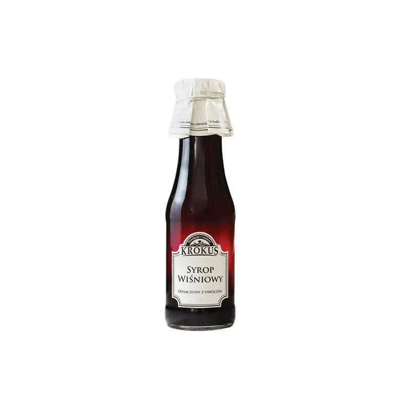 SYROP WIŚNIOWY BEZGLUTENOWY 375 g (300 ml) - KROKUS