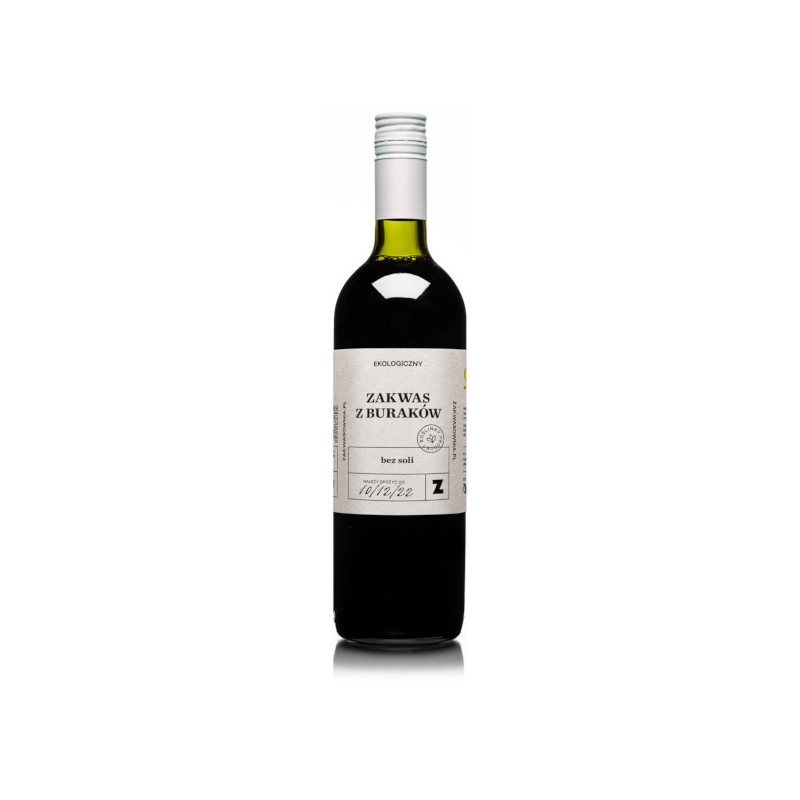 ZAKWAS Z BURAKÓW BEZ SOLI BIO 700 ml - ZAKWASOWNIA