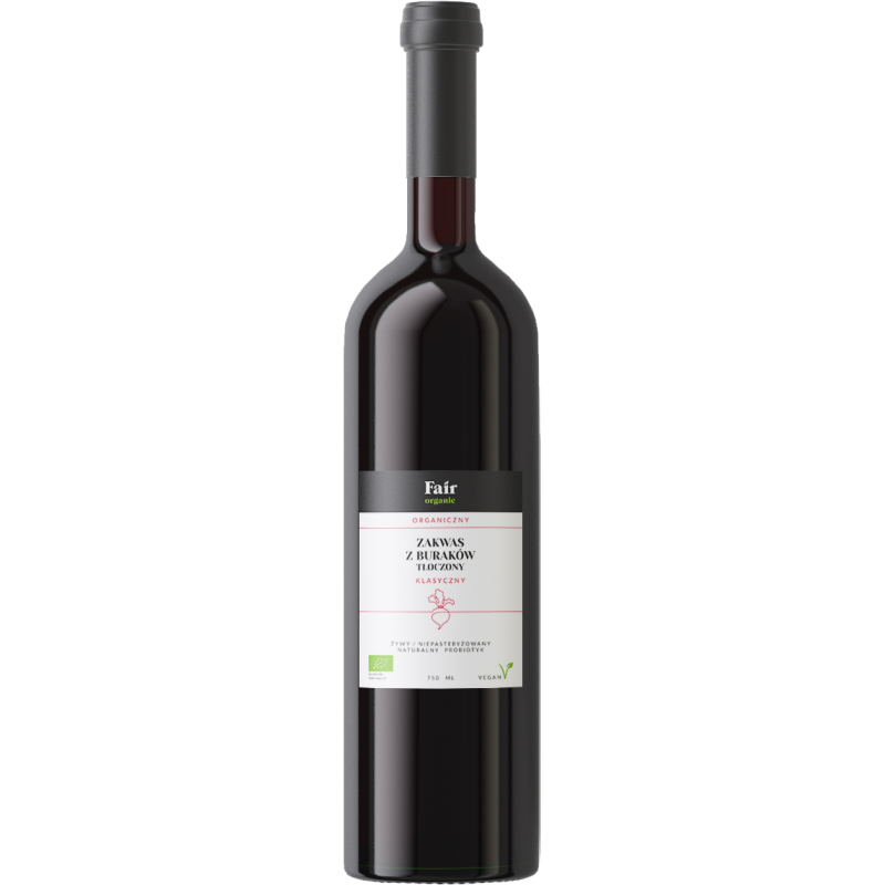 ZAKWAS Z BURAKÓW KLASYCZNY BIO 750 ml - FAIR ORGANIC